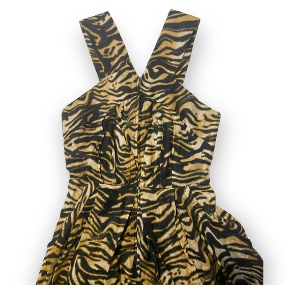 Rachel Comey Ines Animal-print Zip-front Jumpsuit In Brown, Size 0 - Picture 5 of 15